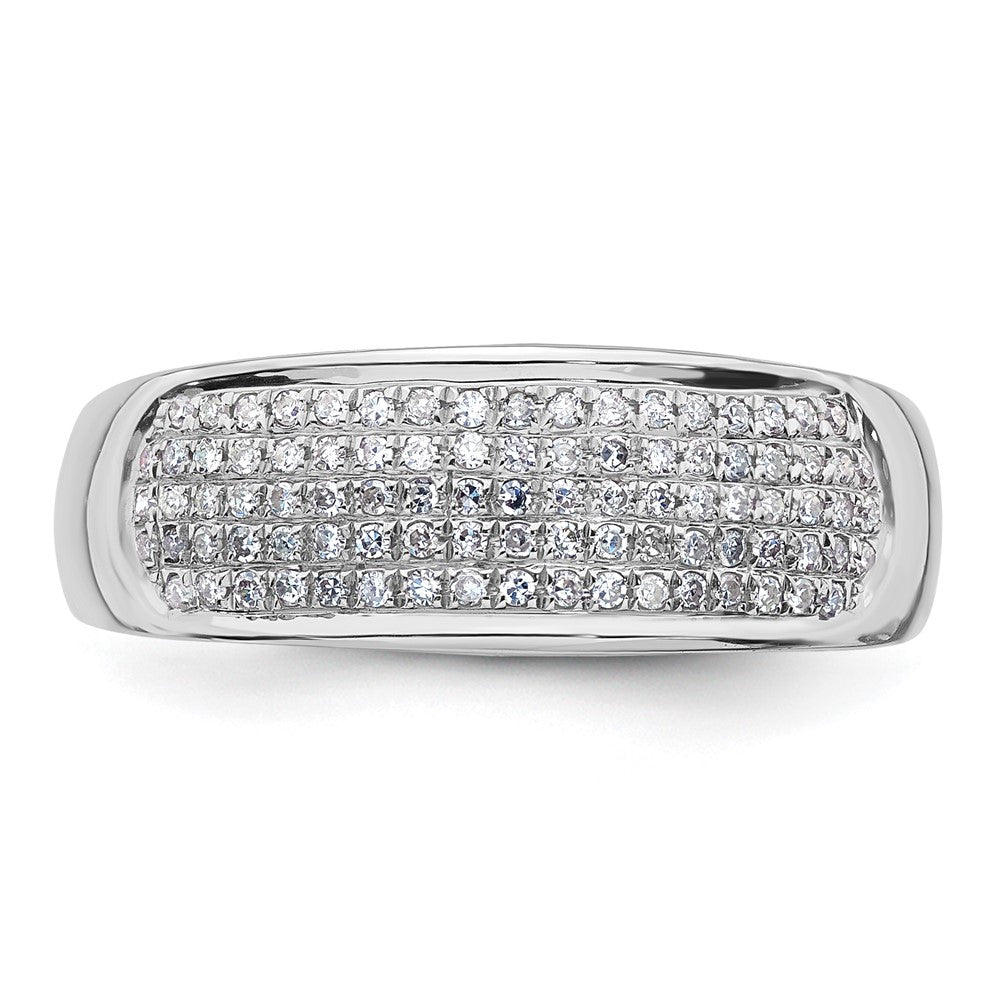 14K Weißgold Damen-Ring mit 0,25 ct. Diamant aus dem Labor, VS/SI+ G+