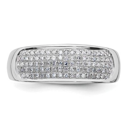 14K Weißgold Damen-Ring mit 0,25 ct. Diamant aus dem Labor, VS/SI+ G+