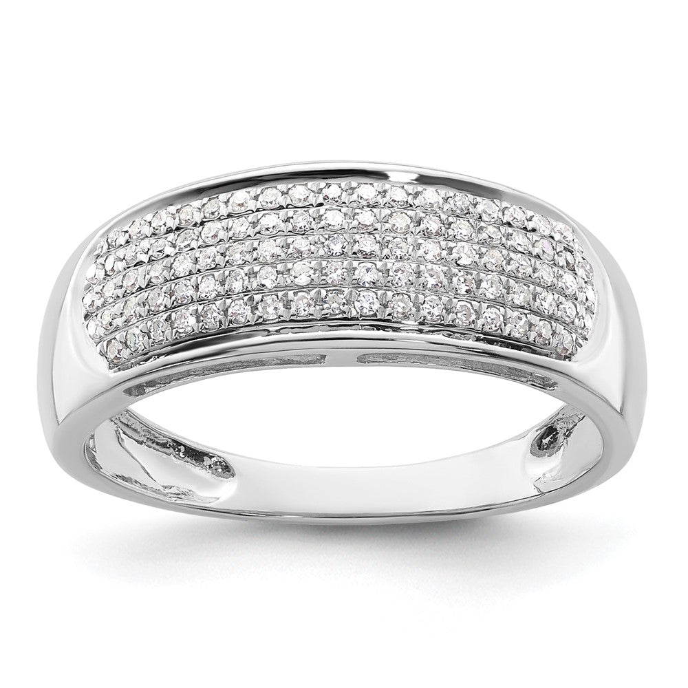 14K Weißgold Damen-Ring mit 0,25 ct. Diamant aus dem Labor, VS/SI+ G+