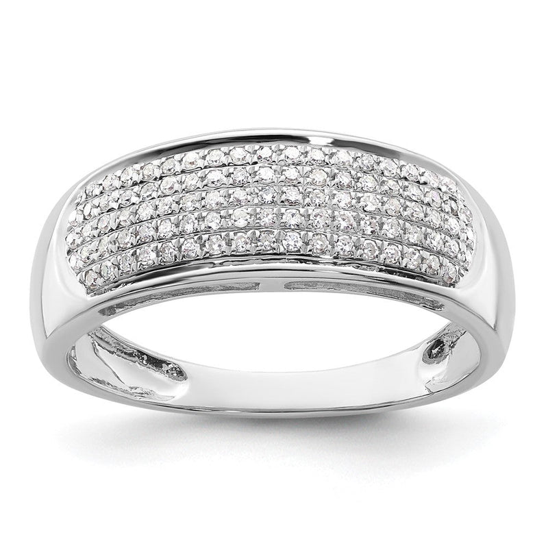 14K Weißgold Damen-Ring mit 0,25 ct. Diamant aus dem Labor, VS/SI+ G+