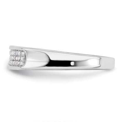 14K Weißgold Damen-Ring mit 0,2 ct. Laborgezüchtetem Diamant, VS/SI+ G+