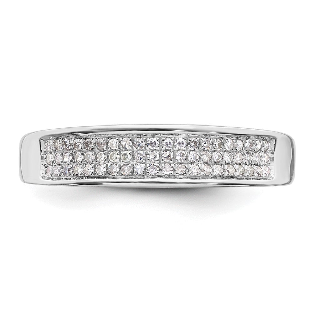14K Weißgold Damen-Ring mit 0,2 ct. Laborgezüchtetem Diamant, VS/SI+ G+