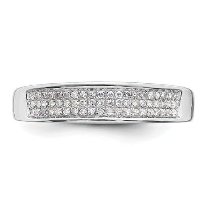 14K Weißgold Damen-Ring mit 0,2 ct. Laborgezüchtetem Diamant, VS/SI+ G+