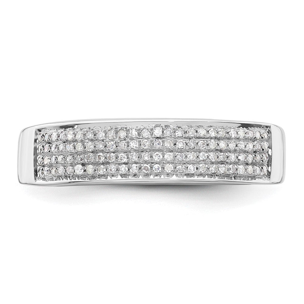 14K Weißgold Herren-Ring mit 0,25 ct. im Labor gezüchteten Diamanten, VS/SI+ G+
