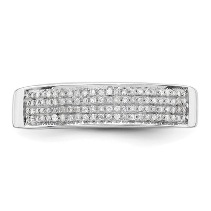 14K Weißgold Herren-Ring mit 0,25 ct. im Labor gezüchteten Diamanten, VS/SI+ G+