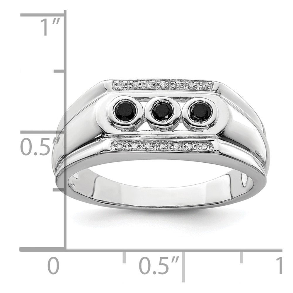 14K Weißgold Herrenring mit im Labor gezüchteten VS/SI+ G+ Diamanten
