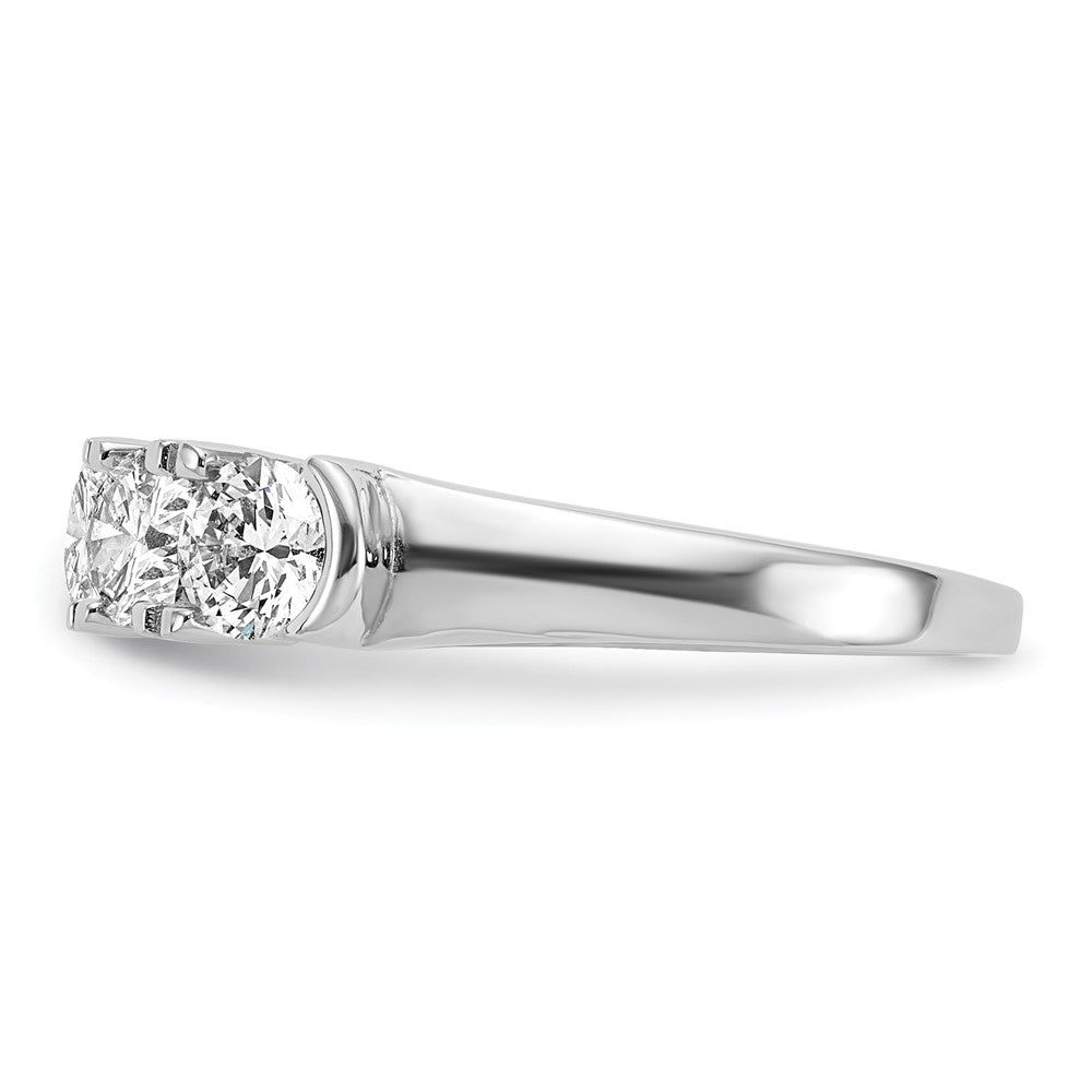 14K Weißgold Fünf-Stein-Ring mit 1,75 ct. Laborgezüchteten Diamanten VS/SI+ G+