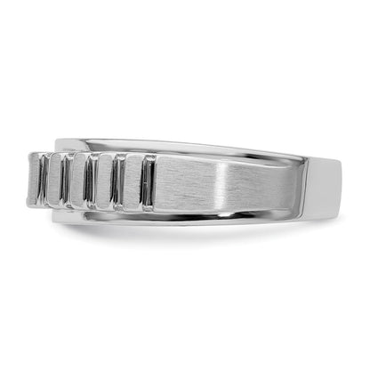 14K Weißgold Herren-Ring mit im Labor gezüchteten Diamanten, VS/SI+ G+