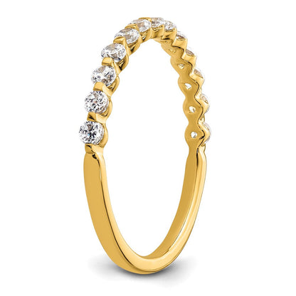 True Origin 14K Gelbgold 1/2 Karat Im Labor Gezüchtet Diamant Vs+ F+ Komplett Ehering Ring