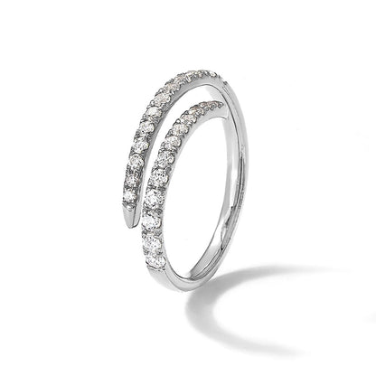 14K Weißgold True Origin 3/8 Karat Im Labor Gezüchtet Diamant Vs D E F Fantasie Ring