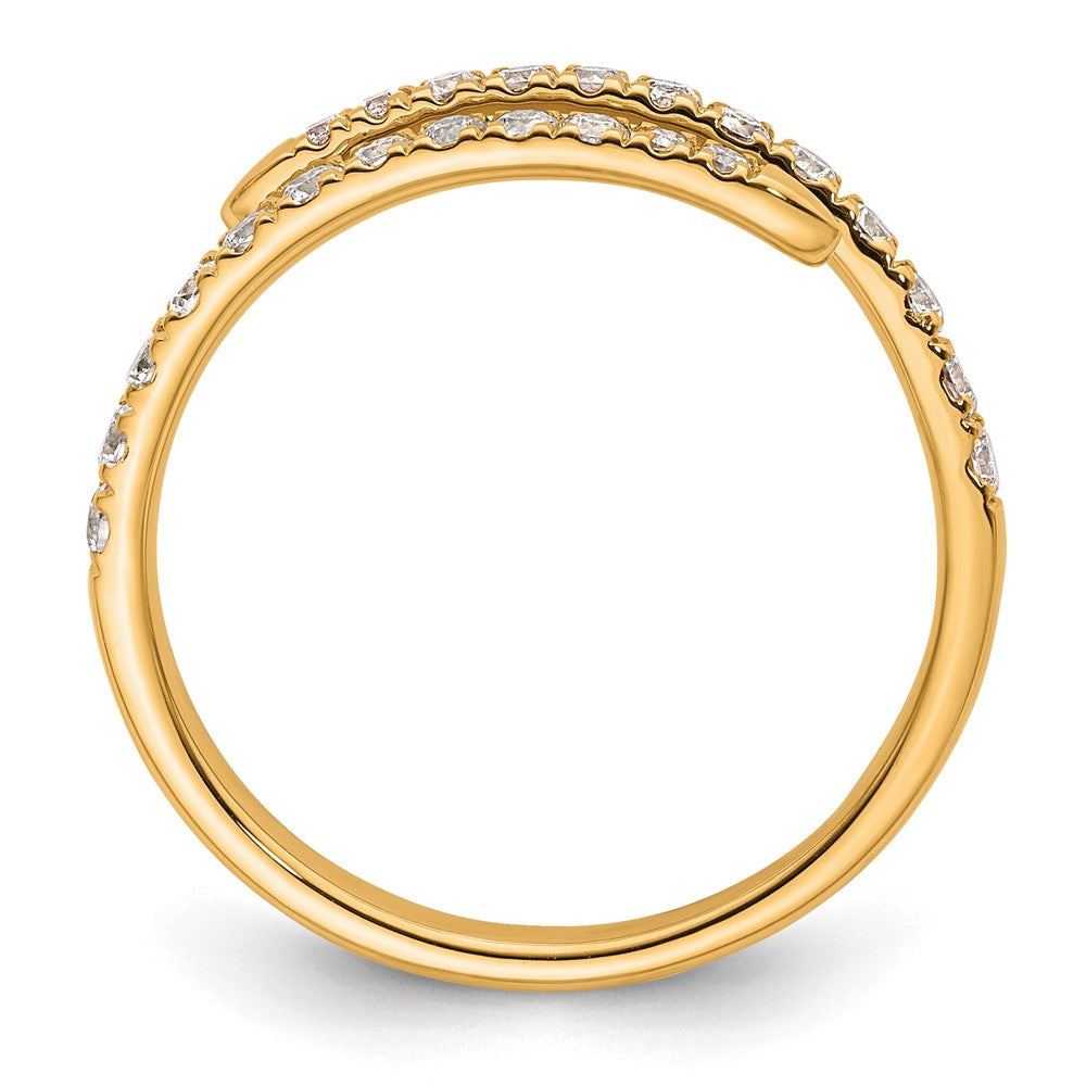 True Origin 14K Gelbgold 3/8 Karat Im Labor Gezüchtet Diamant Vs+ F+ Komplett Mode Ehering Ring