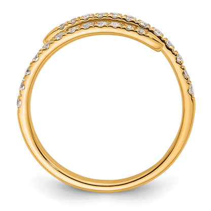 True Origin 14K Gelbgold 3/8 Karat Im Labor Gezüchtet Diamant Vs+ F+ Komplett Mode Ehering Ring