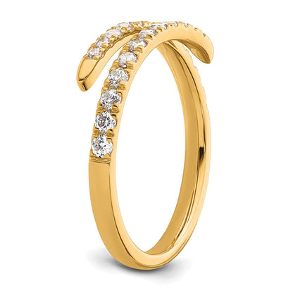 True Origin 14K Gelbgold 3/8 Karat Im Labor Gezüchtet Diamant Vs+ F+ Komplett Mode Ehering Ring