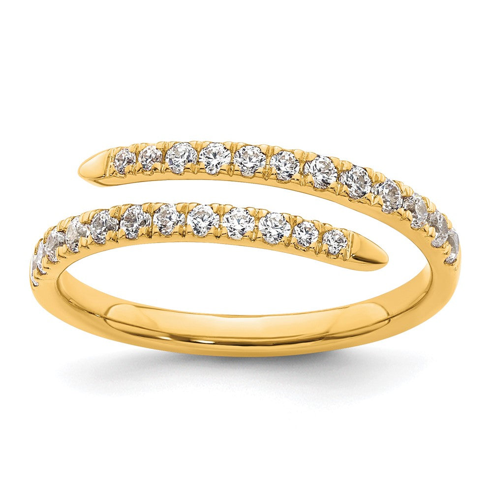 True Origin 14K Gelbgold 3/8 Karat Im Labor Gezüchtet Diamant Vs+ F+ Komplett Mode Ehering Ring
