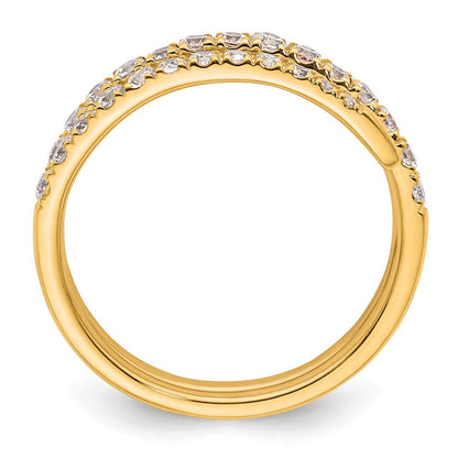True Origin 14K Gelbgold 3/4 Karat Im Labor Gezüchtet Diamant Vs+ F+ Komplett Fasion Ehering Ring