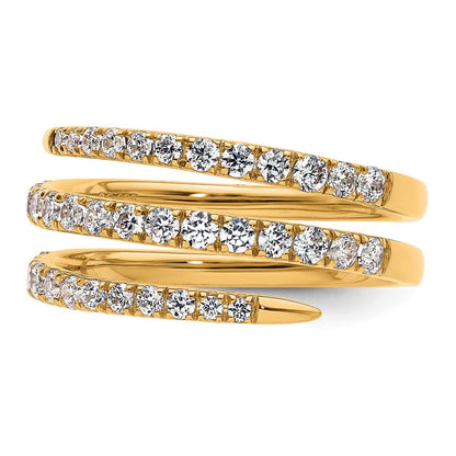 True Origin 14K Gelbgold 3/4 Karat Im Labor Gezüchtet Diamant Vs+ F+ Komplett Fasion Ehering Ring