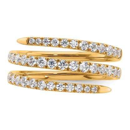 True Origin 14K Gelbgold 3/4 Karat Im Labor Gezüchtet Diamant Vs+ F+ Komplett Fasion Ehering Ring