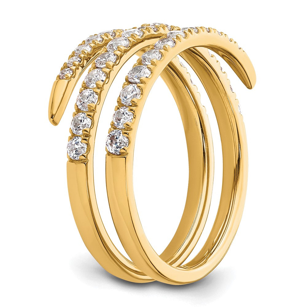 True Origin 14K Gelbgold 3/4 Karat Im Labor Gezüchtet Diamant Vs+ F+ Komplett Fasion Ehering Ring