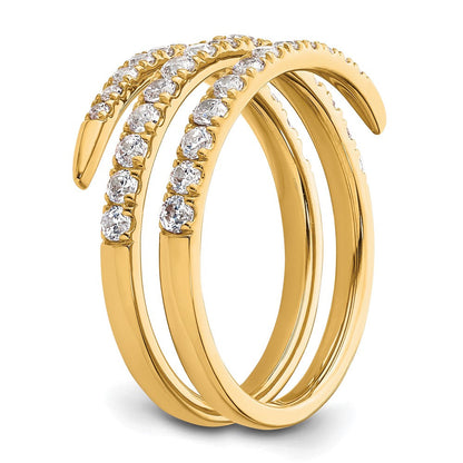 True Origin 14K Gelbgold 3/4 Karat Im Labor Gezüchtet Diamant Vs+ F+ Komplett Fasion Ehering Ring