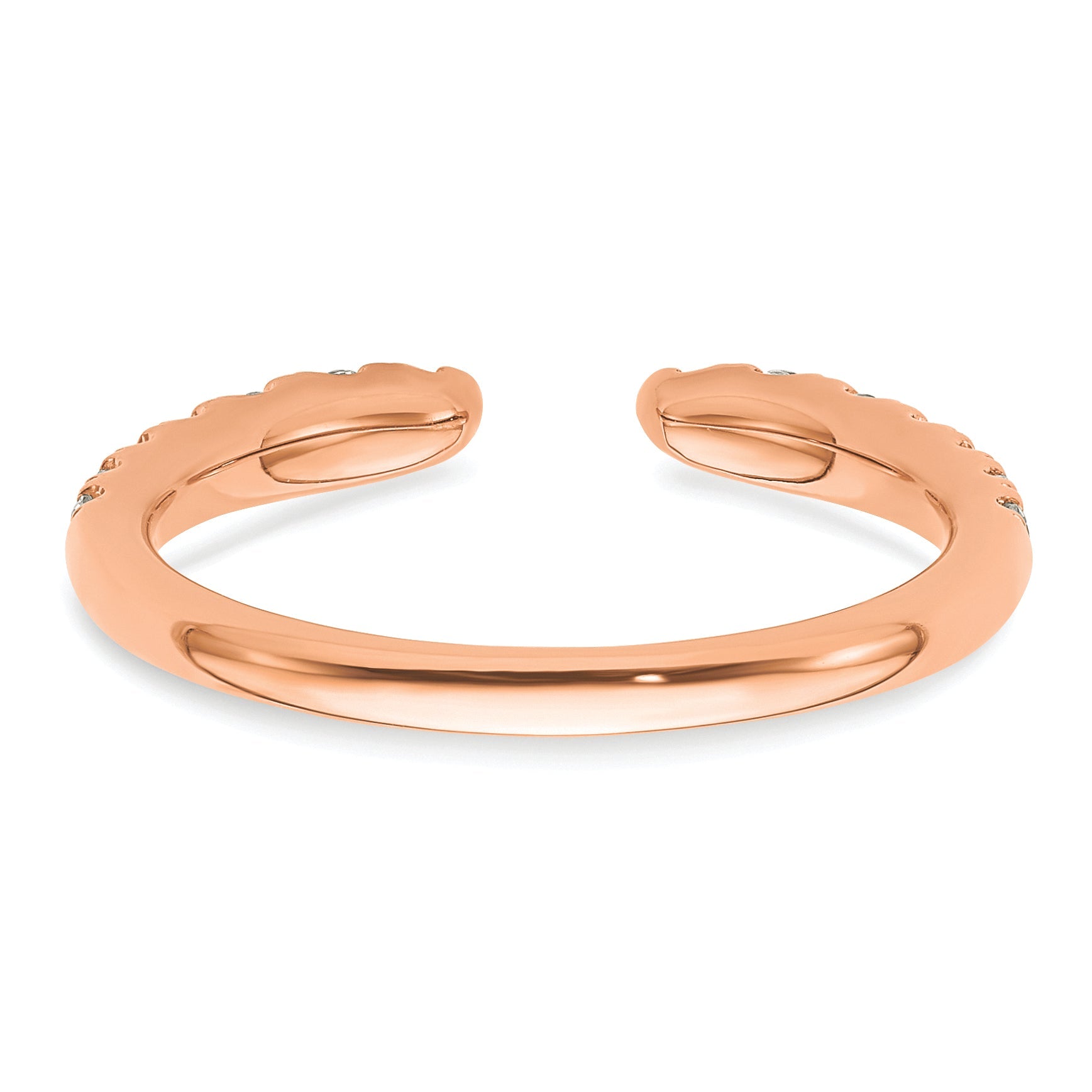 14K Roségold True Origin 3/8 Karat Im Labor Gezüchtet Diamant Vs D E F Fantasie Ring