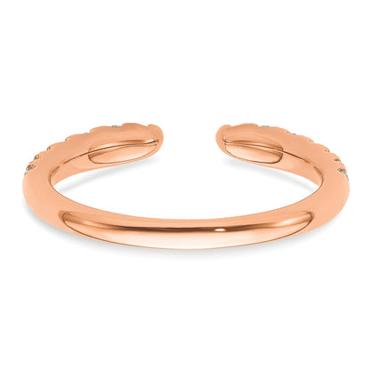 14K Roségold True Origin 3/8 Karat Im Labor Gezüchtet Diamant Vs D E F Fantasie Ring