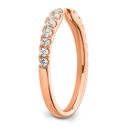 14K Roségold True Origin 3/8 Karat Im Labor Gezüchtet Diamant Vs D E F Fantasie Ring