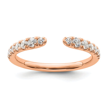 14K Roségold True Origin 3/8 Karat Im Labor Gezüchtet Diamant Vs D E F Fantasie Ring