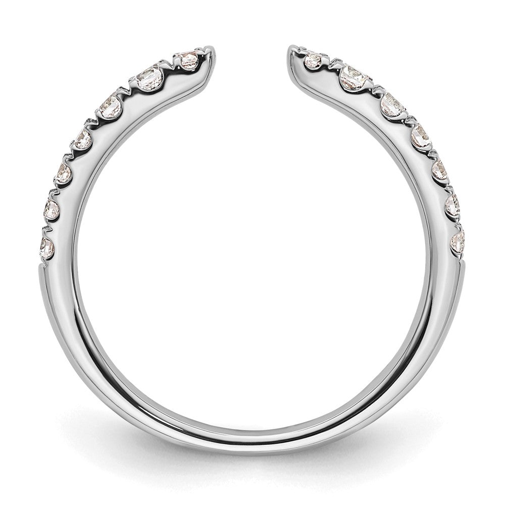 True Origin 14K Weißgold 3/8 Karat Im Labor Gezüchtet Diamant Vs+ F+ Komplett Ehering Ring