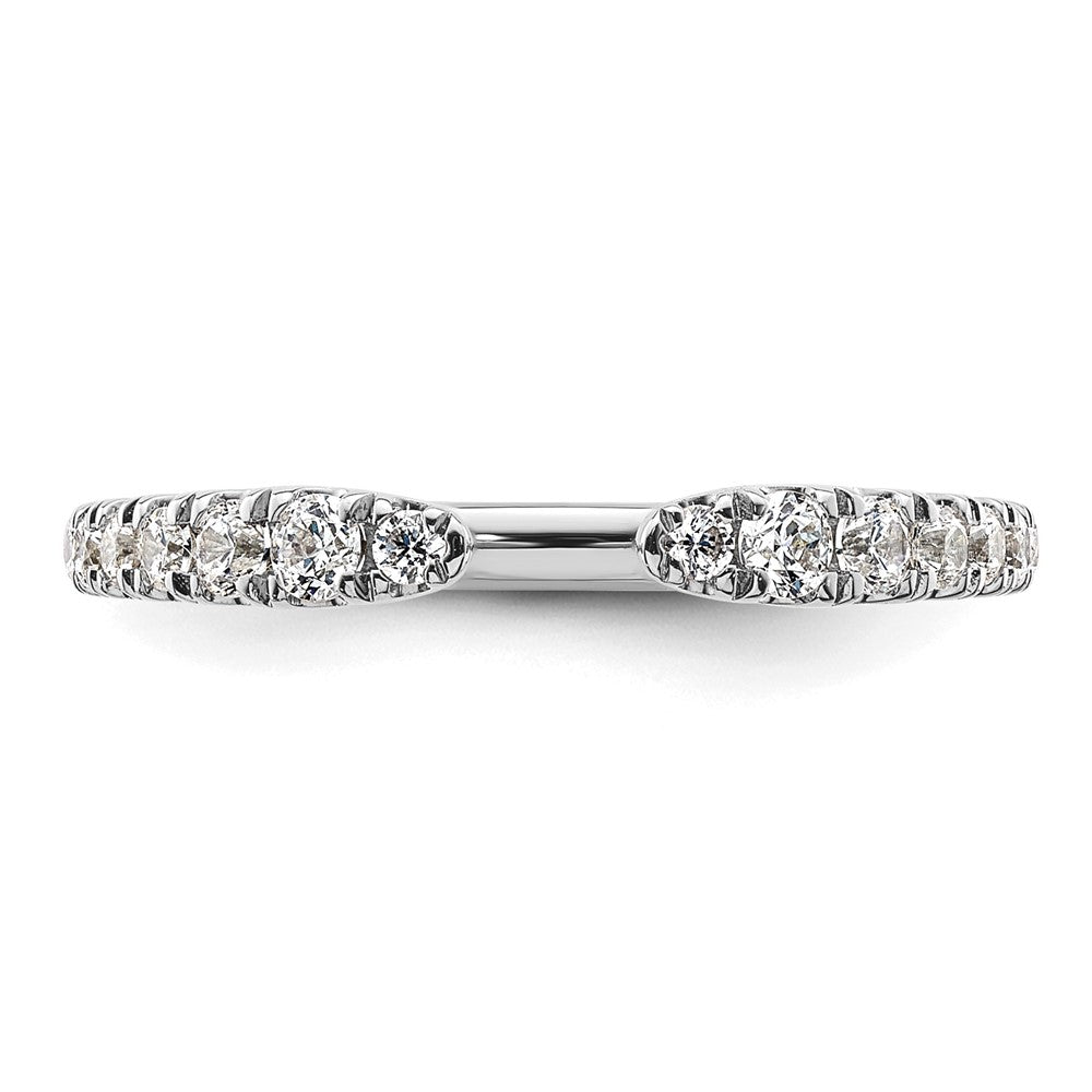 True Origin 14K Weißgold 3/8 Karat Im Labor Gezüchtet Diamant Vs+ F+ Komplett Ehering Ring