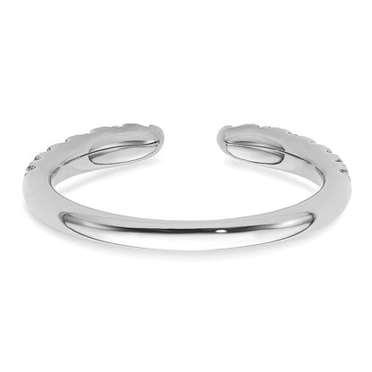 True Origin 14K Weißgold 3/8 Karat Im Labor Gezüchtet Diamant Vs+ F+ Komplett Ehering Ring