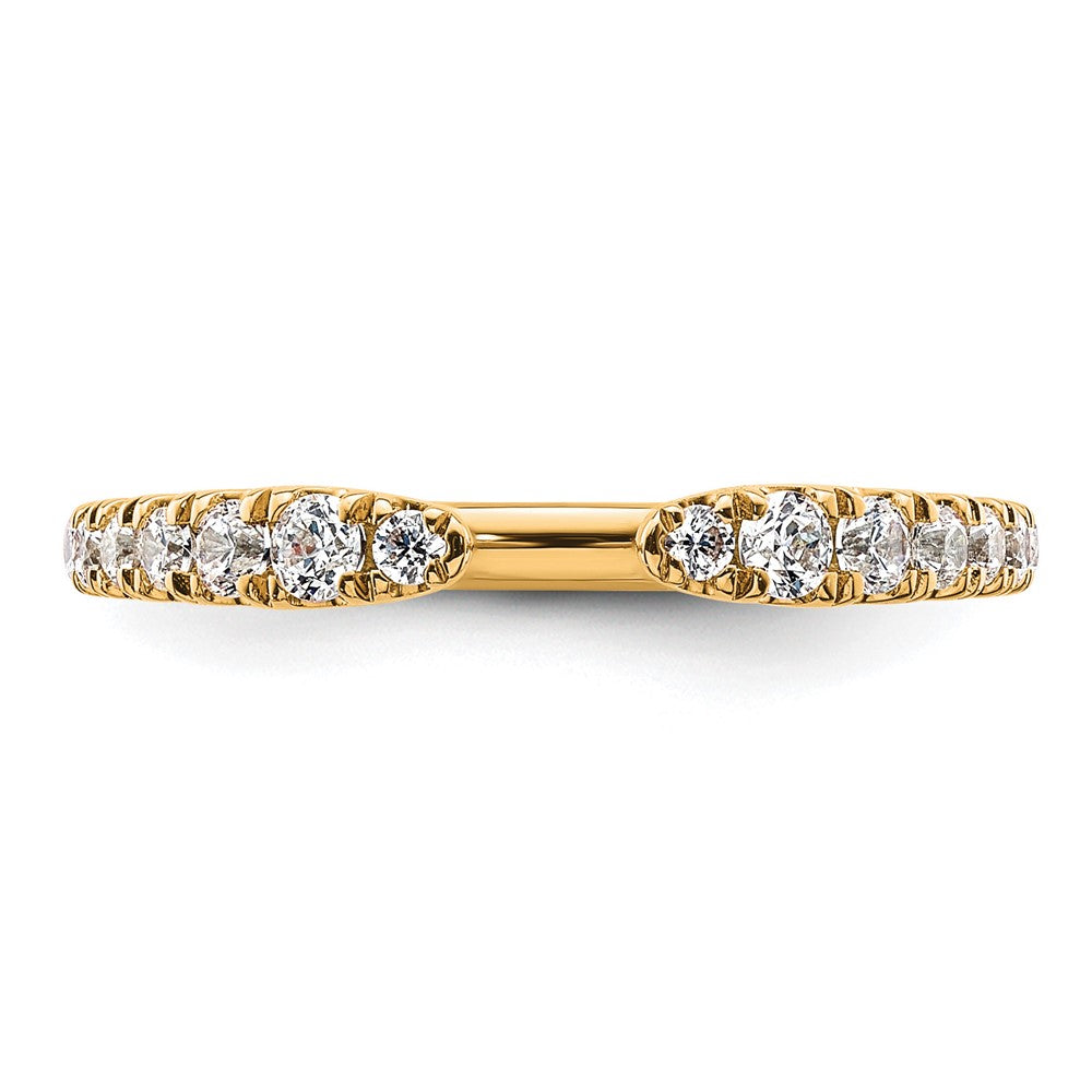 True Origin 14K Gelbgold 3/8 Karat Im Labor Gezüchtet Diamant Vs+ F+ Komplett Ehering Ring