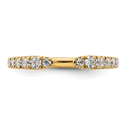 True Origin 14K Gelbgold 3/8 Karat Im Labor Gezüchtet Diamant Vs+ F+ Komplett Ehering Ring