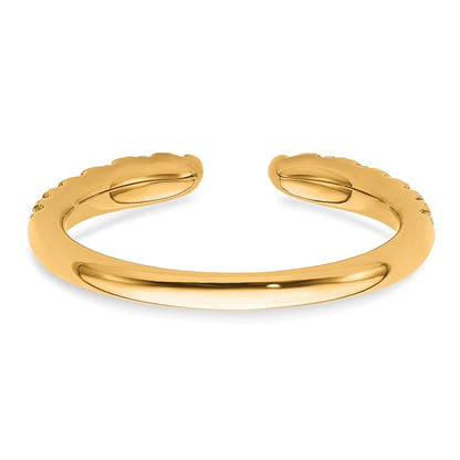 True Origin 14K Gelbgold 3/8 Karat Im Labor Gezüchtet Diamant Vs+ F+ Komplett Ehering Ring