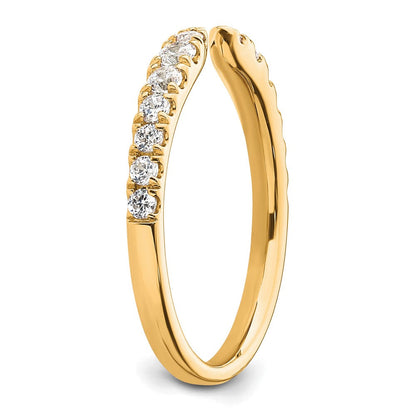 True Origin 14K Gelbgold 3/8 Karat Im Labor Gezüchtet Diamant Vs+ F+ Komplett Ehering Ring