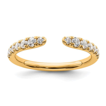 True Origin 14K Gelbgold 3/8 Karat Im Labor Gezüchtet Diamant Vs+ F+ Komplett Ehering Ring
