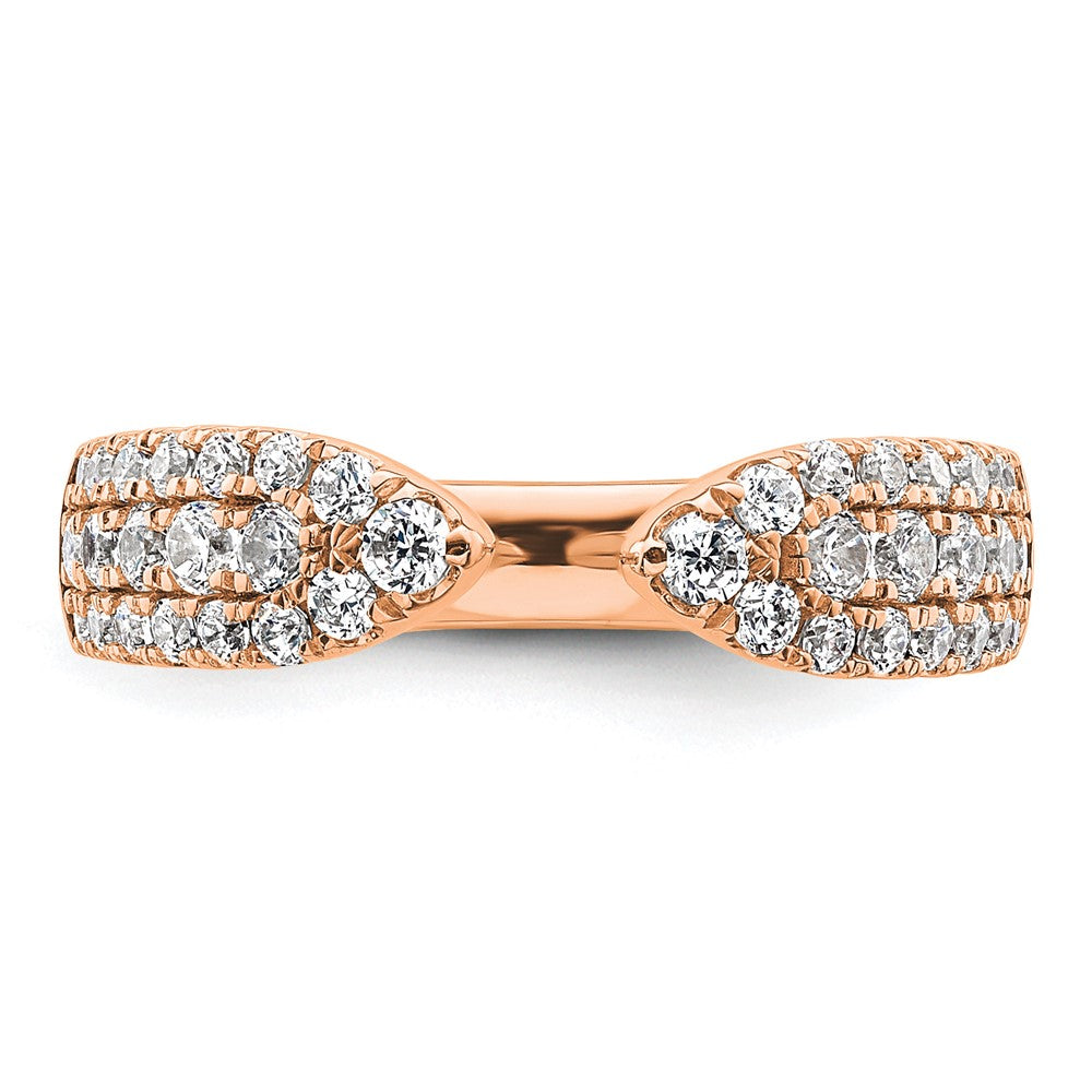 14K Roségold True Origin 3/4 Karat Im Labor Gezüchtet Diamant Vs D E F Fantasie Ring
