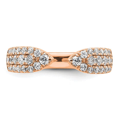 14K Roségold True Origin 3/4 Karat Im Labor Gezüchtet Diamant Vs D E F Fantasie Ring