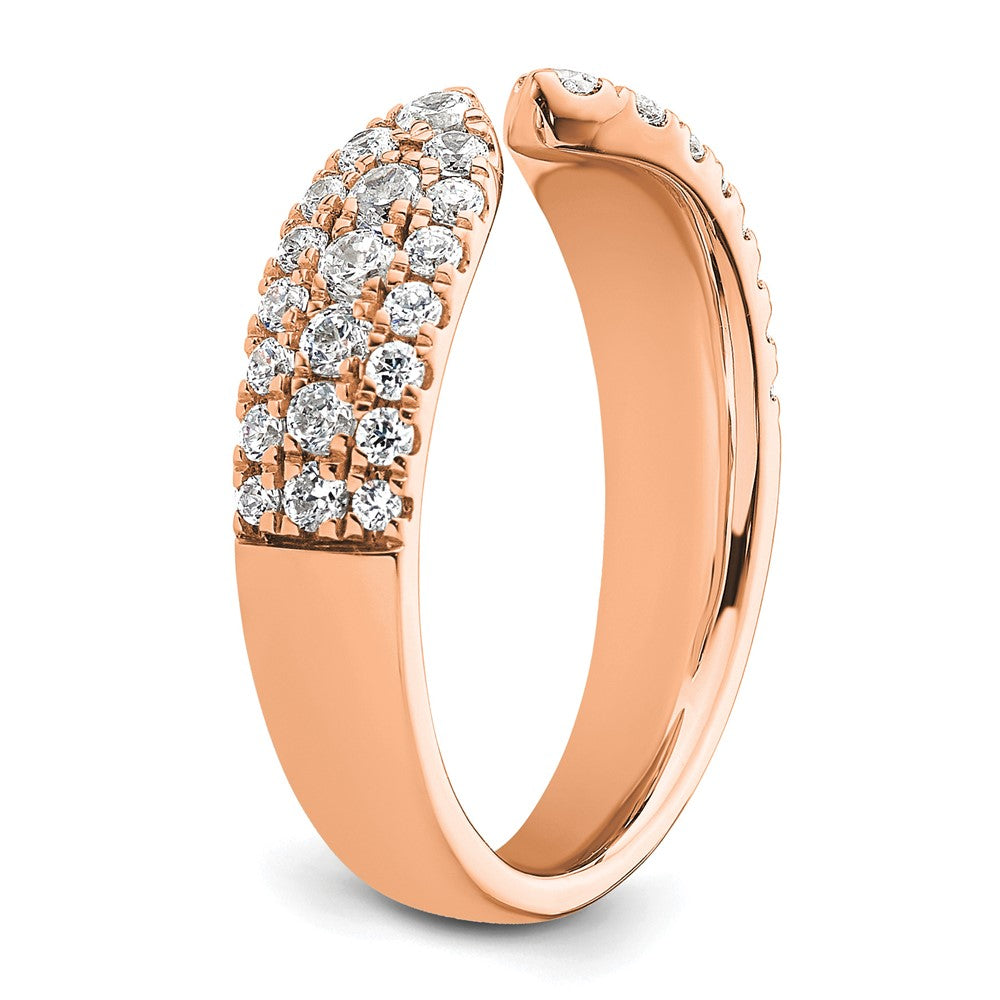 14K Roségold True Origin 3/4 Karat Im Labor Gezüchtet Diamant Vs D E F Fantasie Ring