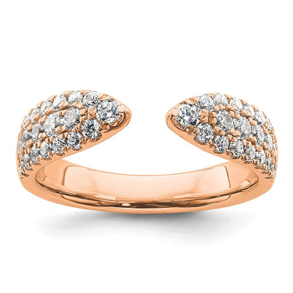 14K Roségold True Origin 3/4 Karat Im Labor Gezüchtet Diamant Vs D E F Fantasie Ring