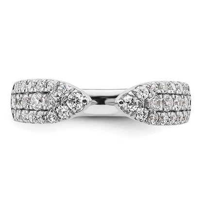 True Origin 14K Weißgold 3/4 Karat Im Labor Gezüchtet Diamant Vs+ F+ Komplett Ehering Ring