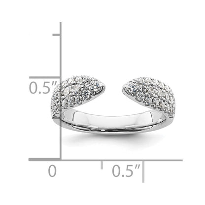 True Origin 14K Weißgold 3/4 Karat Im Labor Gezüchtet Diamant Vs+ F+ Komplett Ehering Ring