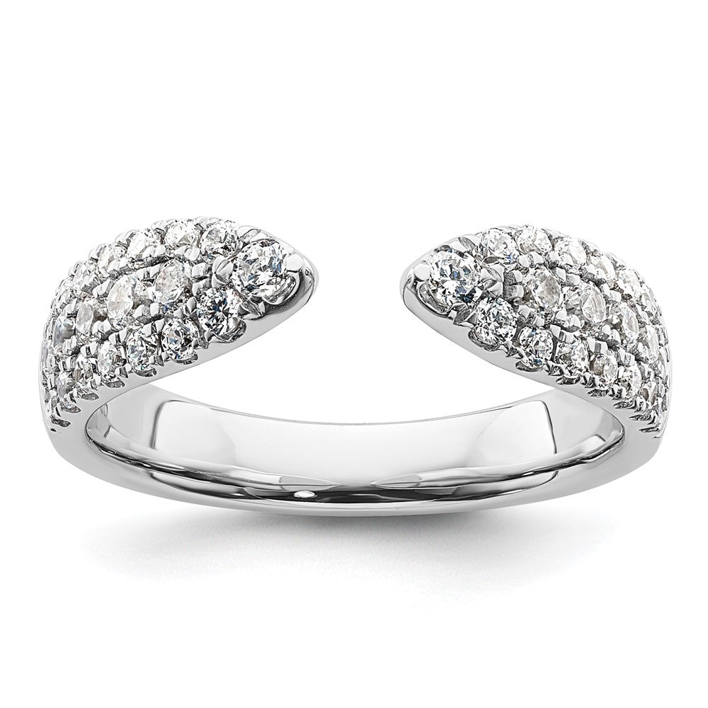 True Origin 14K Weißgold 3/4 Karat Im Labor Gezüchtet Diamant Vs+ F+ Komplett Ehering Ring