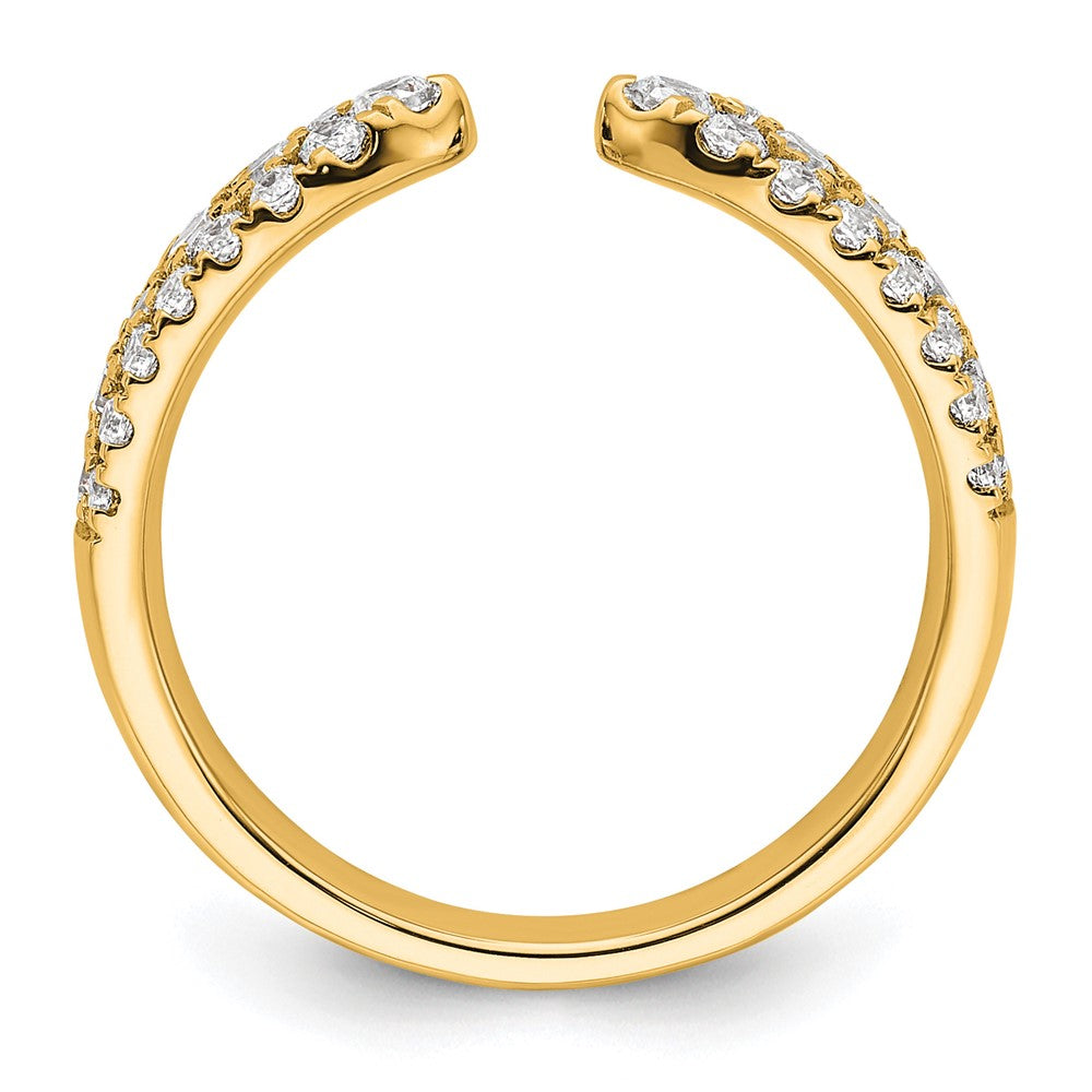 True Origin 14K Gelbgold 3/4 Karat Im Labor Gezüchtet Diamant Vs+ F+ Komplett Ehering Ring