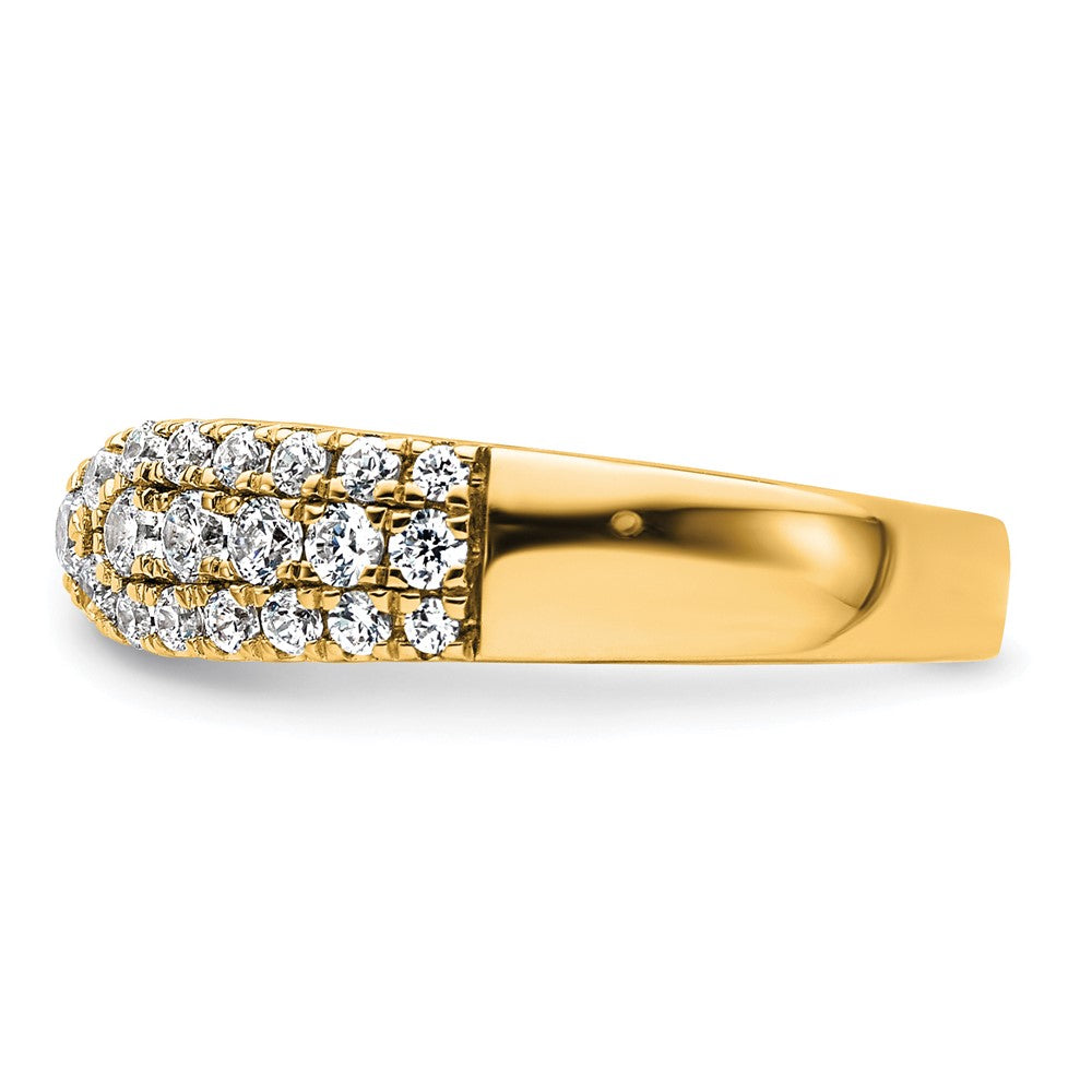 True Origin 14K Gelbgold 3/4 Karat Im Labor Gezüchtet Diamant Vs+ F+ Komplett Ehering Ring