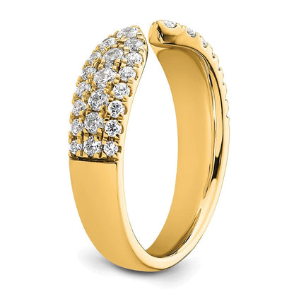 True Origin 14K Gelbgold 3/4 Karat Im Labor Gezüchtet Diamant Vs+ F+ Komplett Ehering Ring