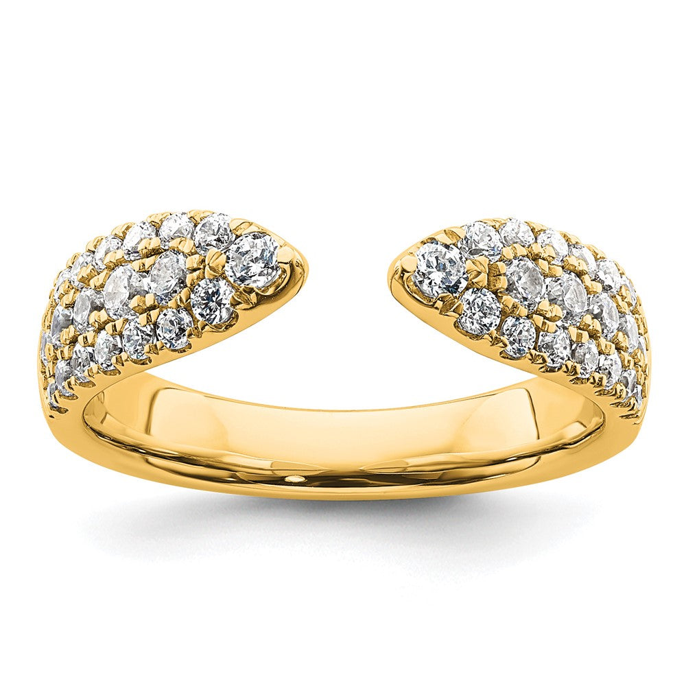 True Origin 14K Gelbgold 3/4 Karat Im Labor Gezüchtet Diamant Vs+ F+ Komplett Ehering Ring