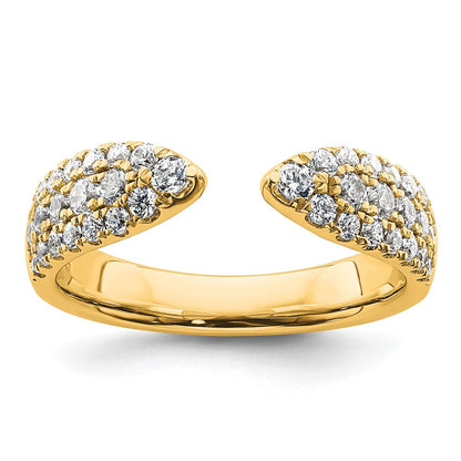 True Origin 14K Gelbgold 3/4 Karat Im Labor Gezüchtet Diamant Vs+ F+ Komplett Ehering Ring