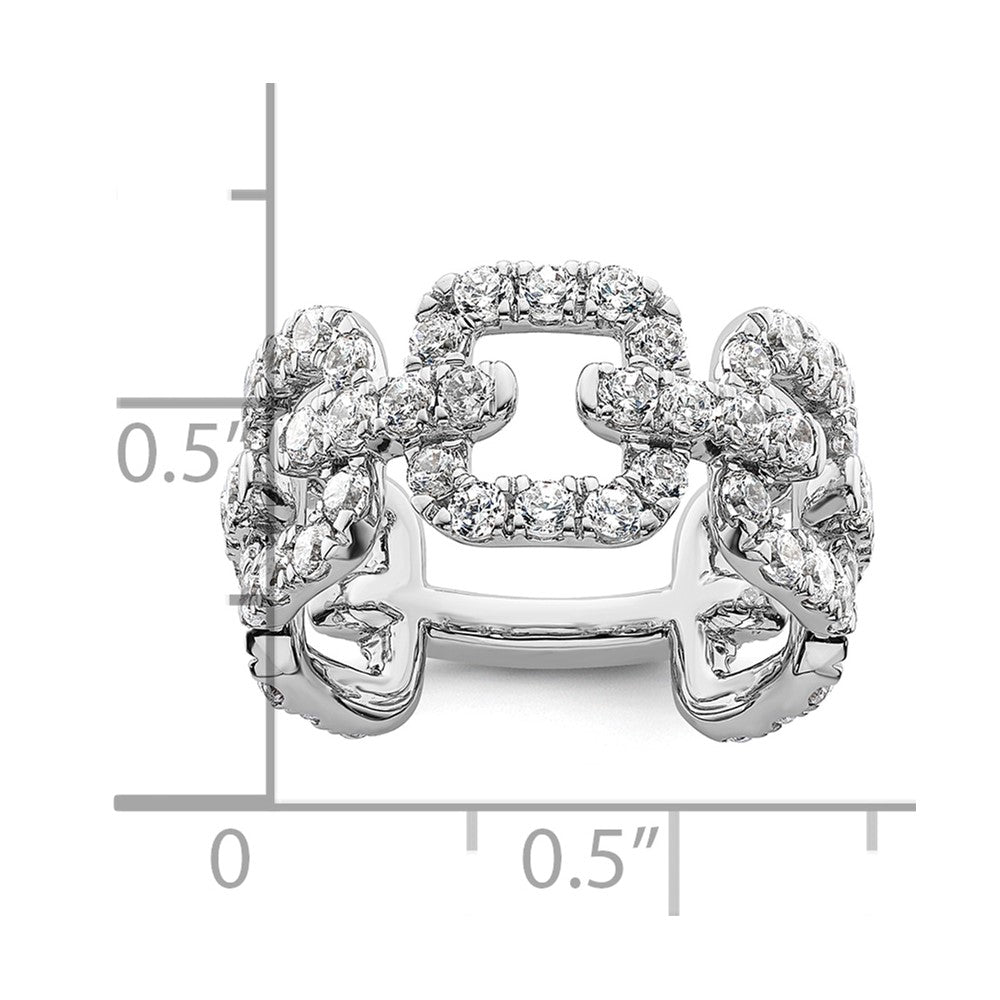 14K Weißgold True Origin 2 3/8 Karat Im Labor Gezüchtet Diamant Vs Def Ring