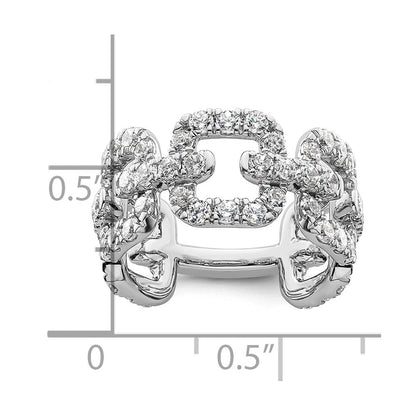 14K Weißgold True Origin 2 3/8 Karat Im Labor Gezüchtet Diamant Vs Def Ring