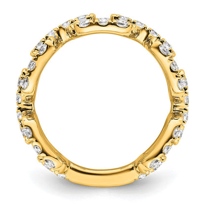 True Origin 14K Gelbgold 2 3/8 Karat Im Labor Gezüchtet Diamant Vs+ F+ Komplett Ehering Ring